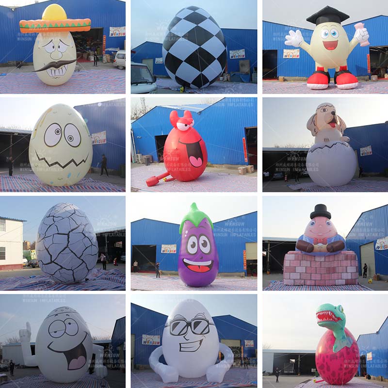 inflatable checkered easter egg model 5