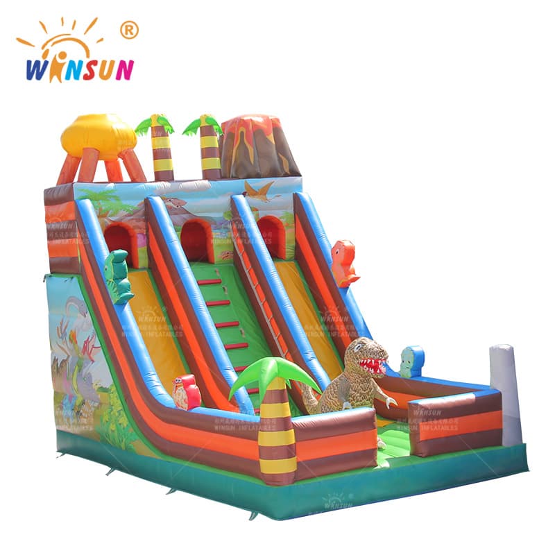 Tobogán Inflable Con Tema De Dinosaurio Comercial