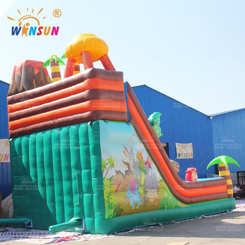 Tobogán Inflable Con Tema De Dinosaurio Comercial