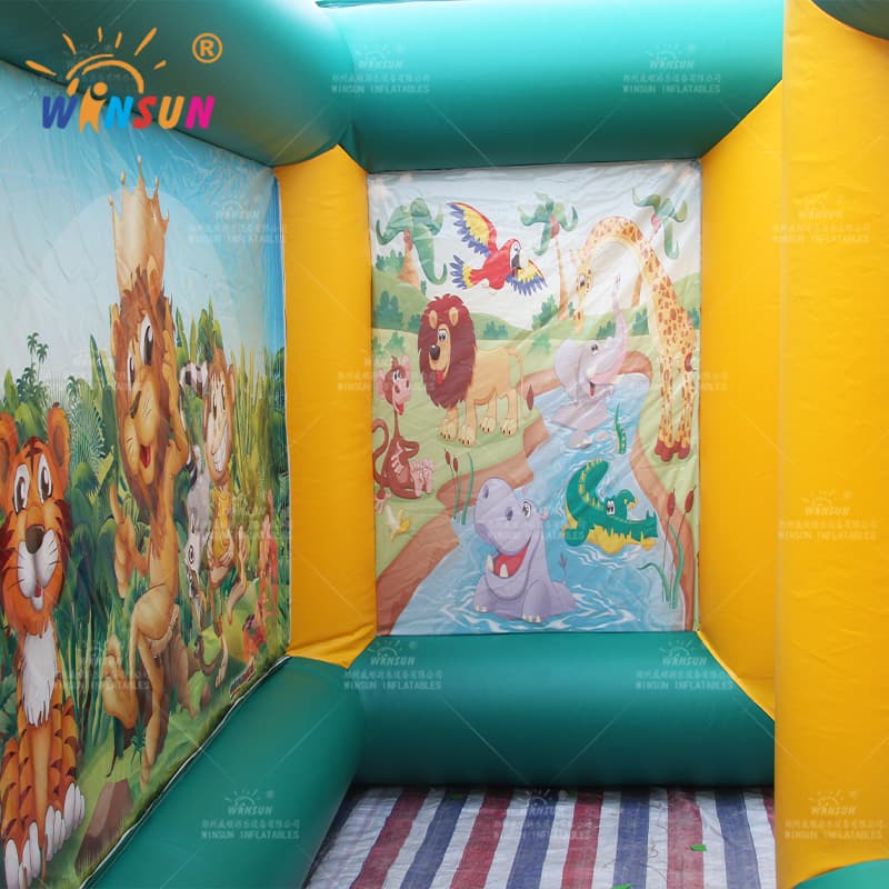 Laberinto Inflable Con Tema De La Jungla