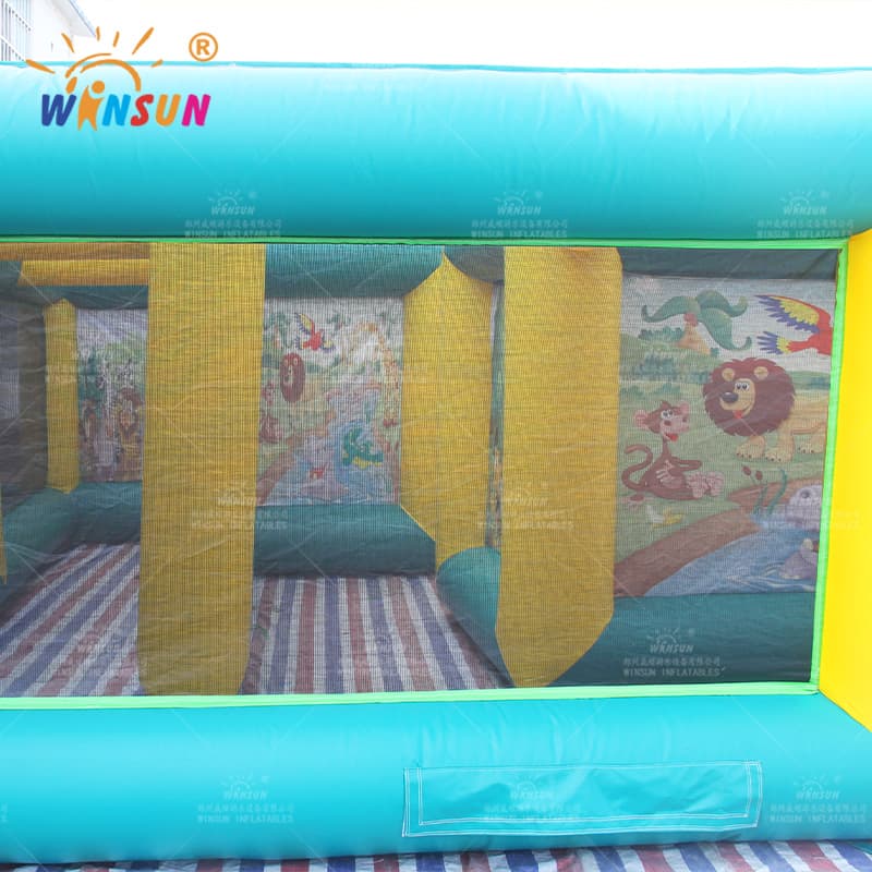 Laberinto Inflable Con Tema De La Jungla