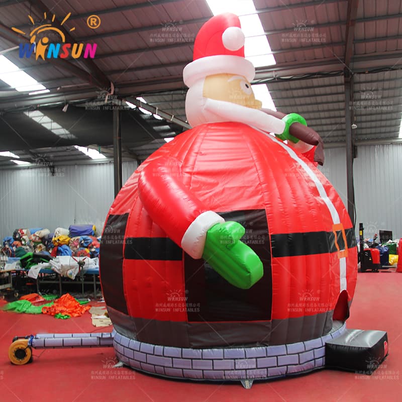 Casa Inflable De Rebote De Papá Noel