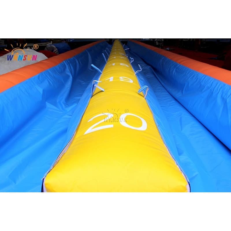 Deslizamiento de agua inflable de doble carril