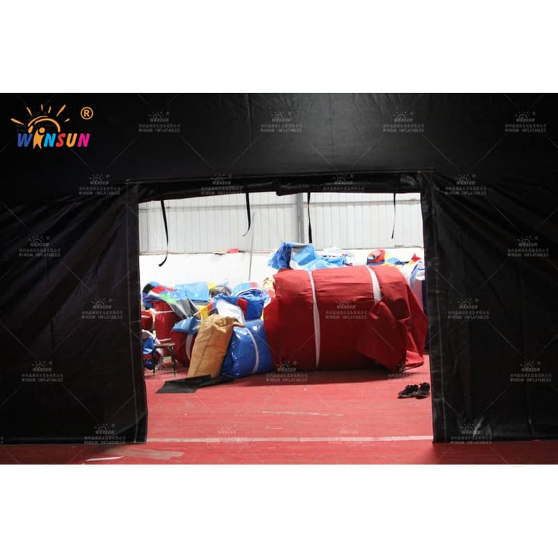 Carpa de cubierta de escenario negra inflable