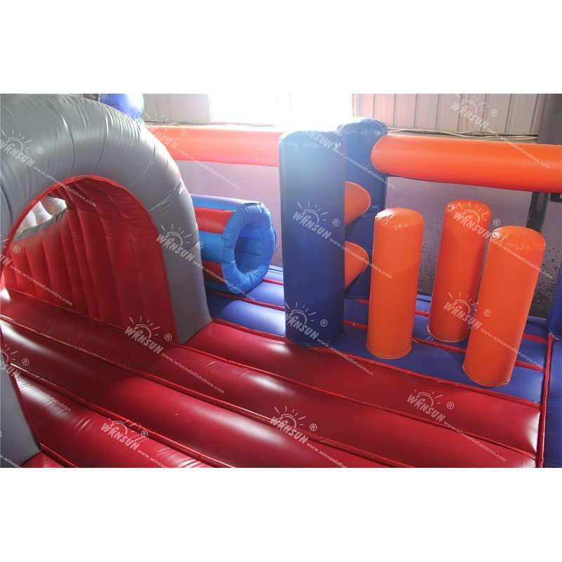 Gorila inflable combinada con tobogán