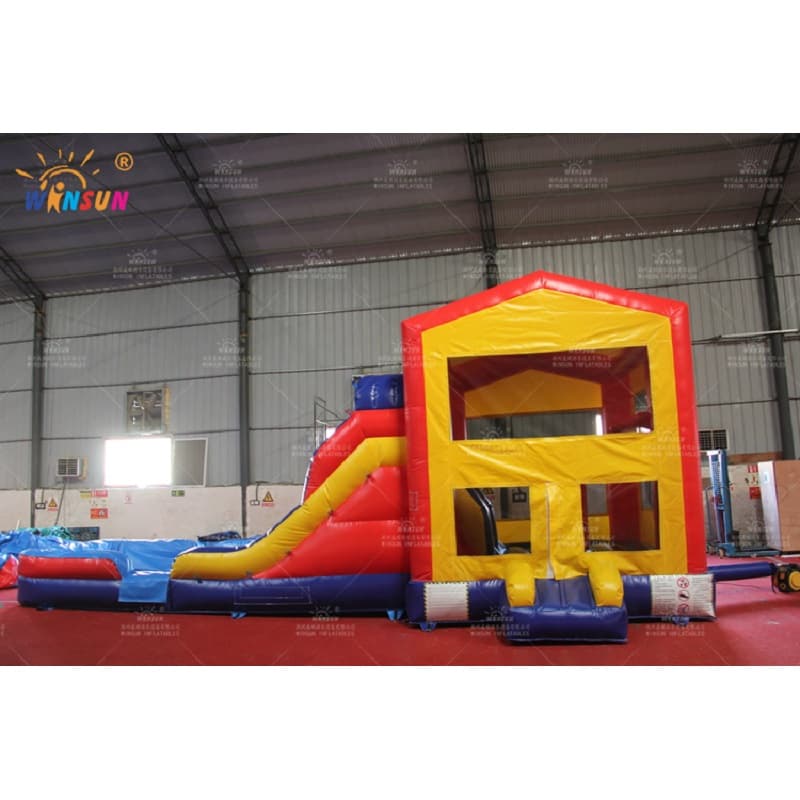 Combo Inflable Con Tobogán Y Piscina