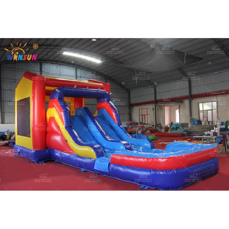 Combo Inflable Con Tobogán Y Piscina