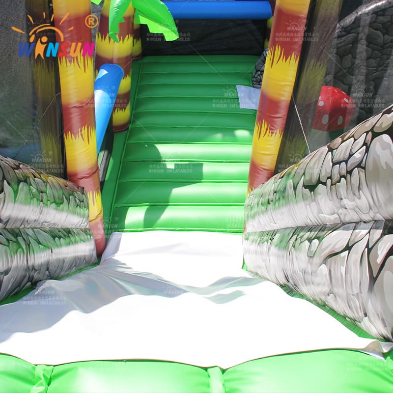 Ciudad inflable de salto de dinosaurios