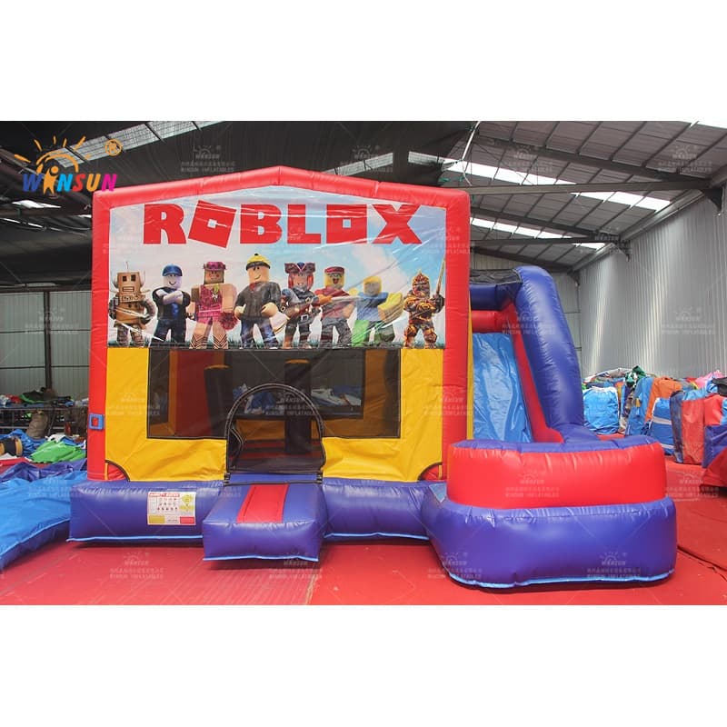 Casa de salto inflable con tobogán