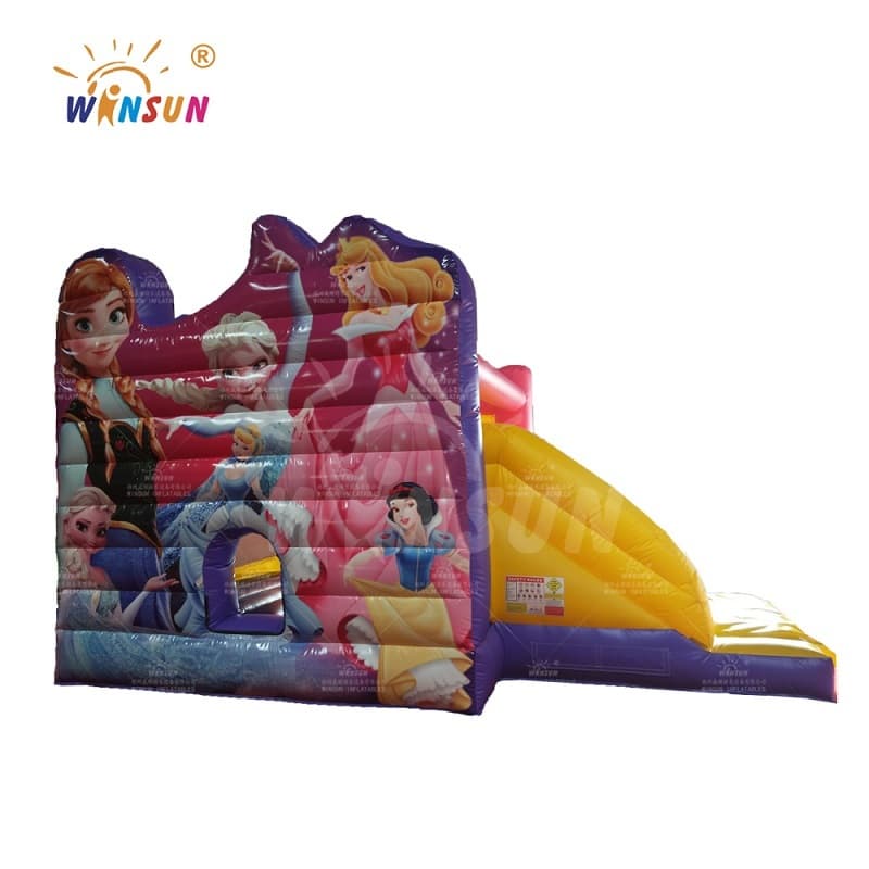 Paseo lunar inflable con tobogán