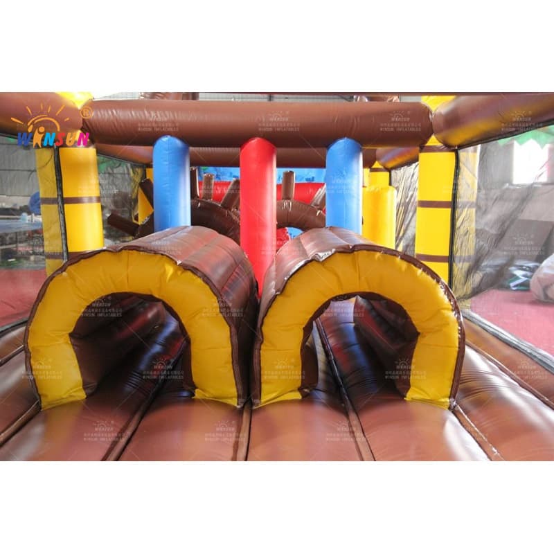 Carrera de Obstáculos de Barco Pirata Inflable