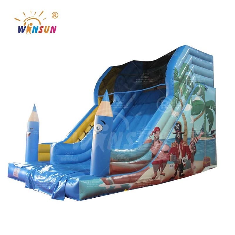 Tobogán inflable de la isla pirata