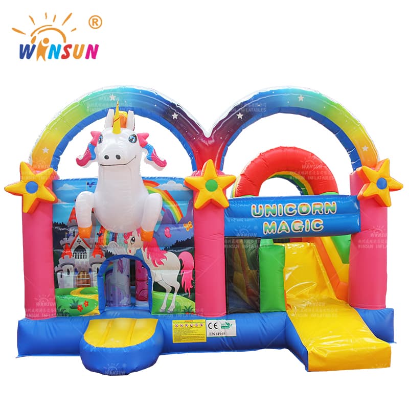 Combo Inflable Mágico Unicornio