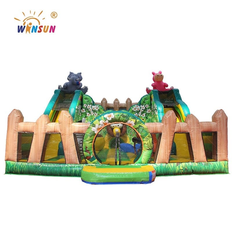 Parque infantil inflable del mundo animal