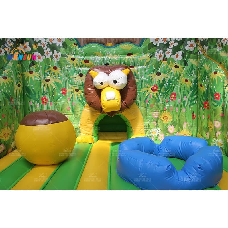 Parque infantil inflable del mundo animal