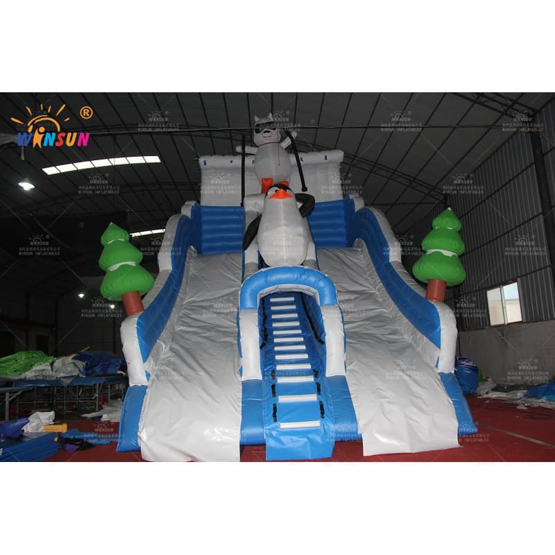 Tobogán acuático inflable Ice World para piscina hermética