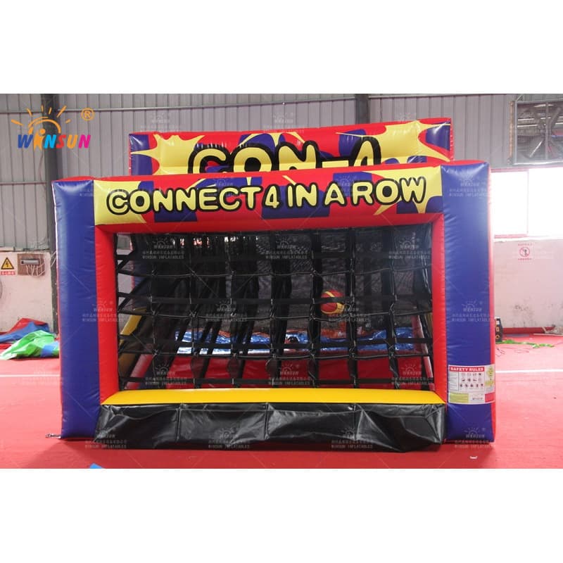 Juego hinchable connect 4 en raya