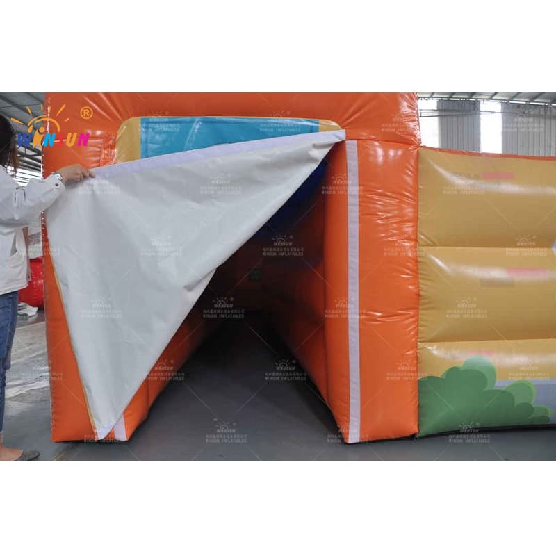 Laberinto educativo de salida de incendios inflable