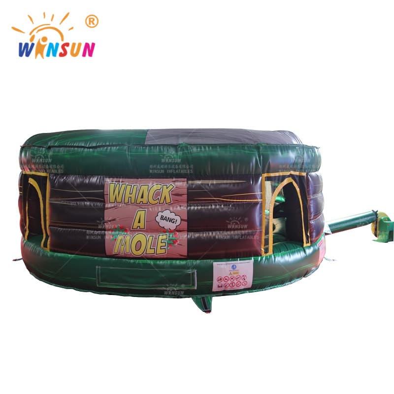 Whack-a-mole humano inflable