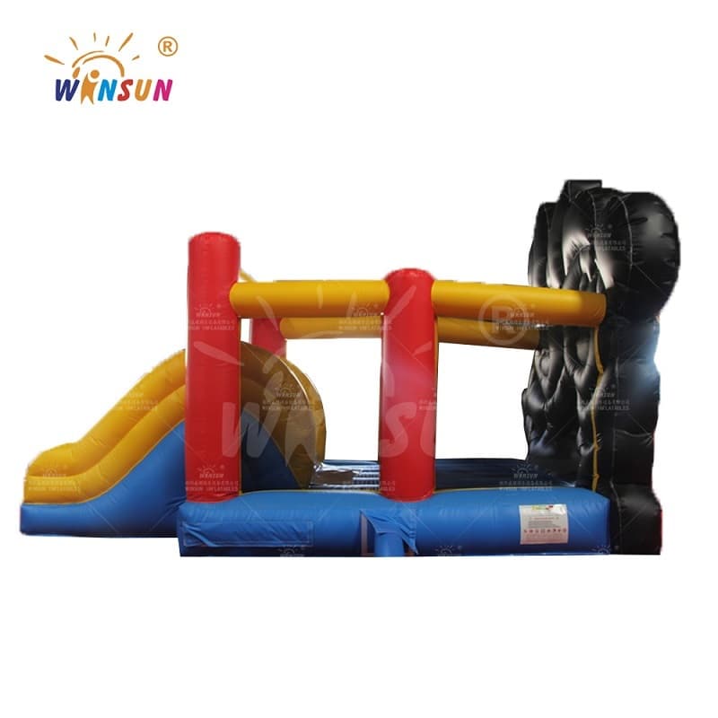 Paseo lunar inflable con tobogán