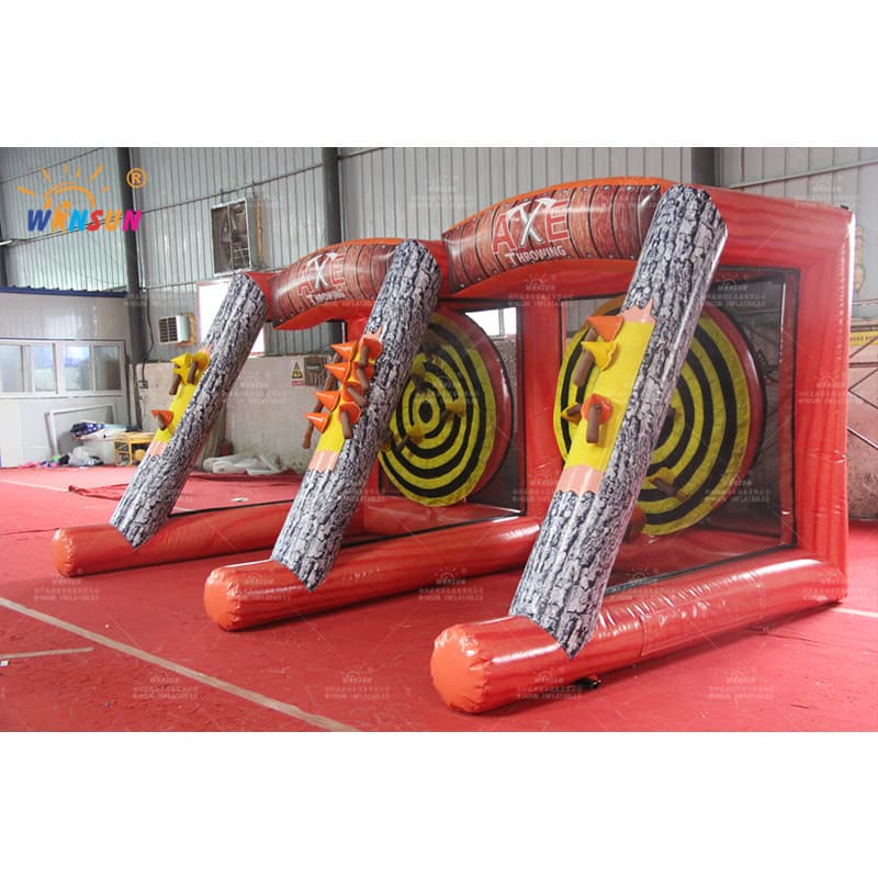 Juego inflable de lanzamiento de hacha