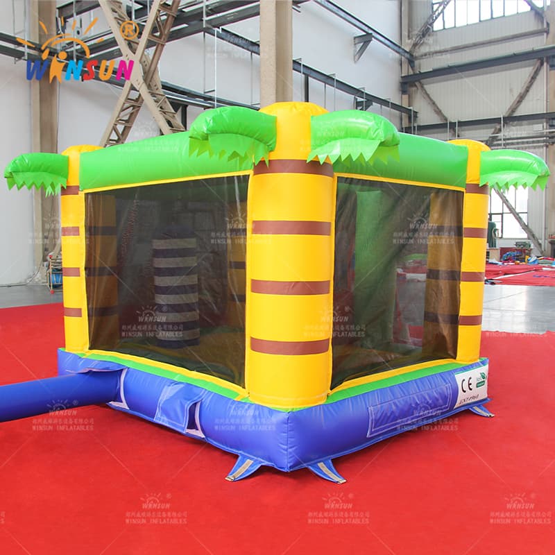 Castillo de salto inflable con tema de cocodrilo