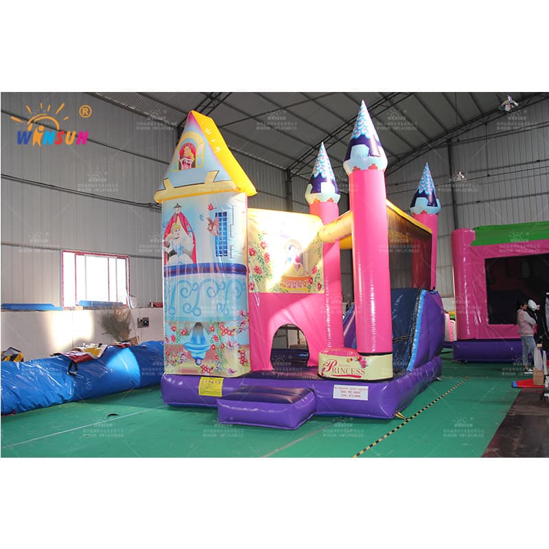 Tema inflable de la princesa del castillo hinchable