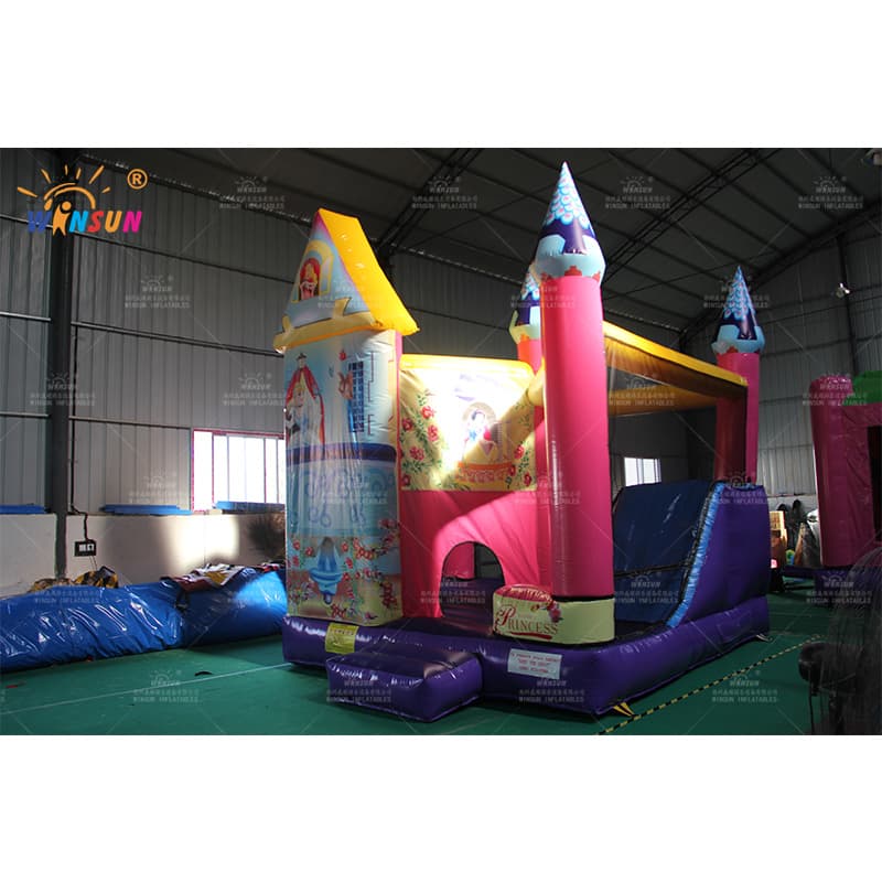 Tema inflable de la princesa del castillo hinchable