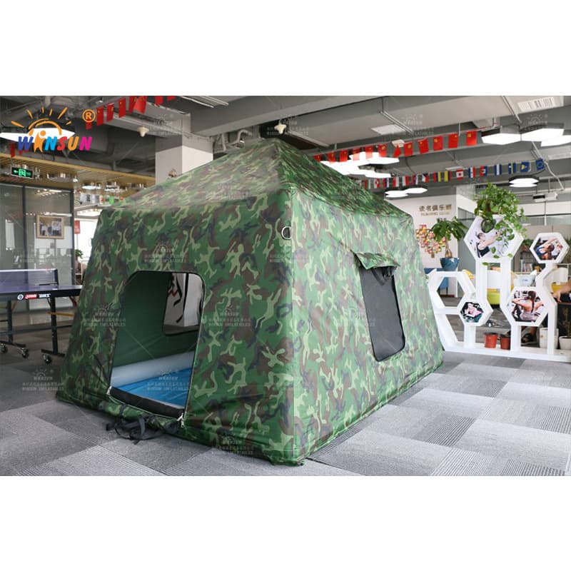 Tienda de campaña de camuflaje inflable