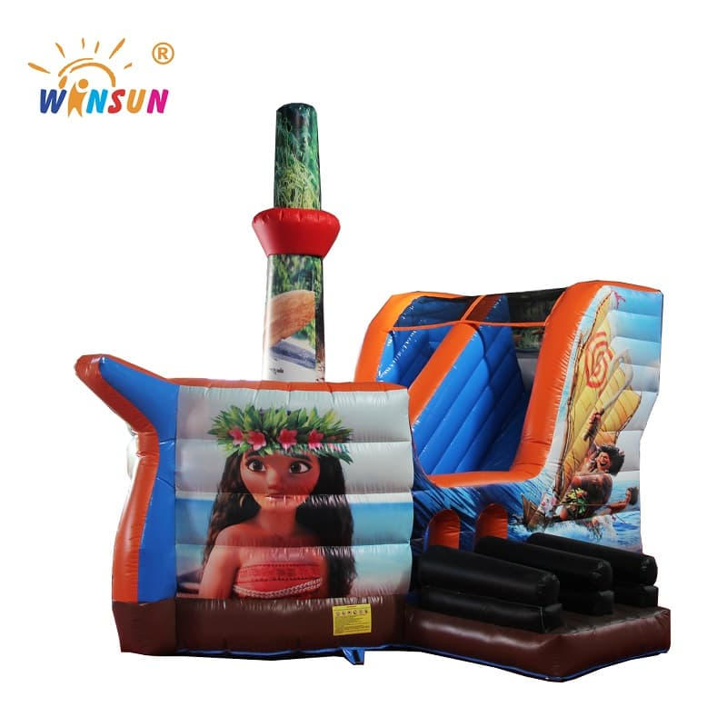 Tobogán de barco combinado inflable