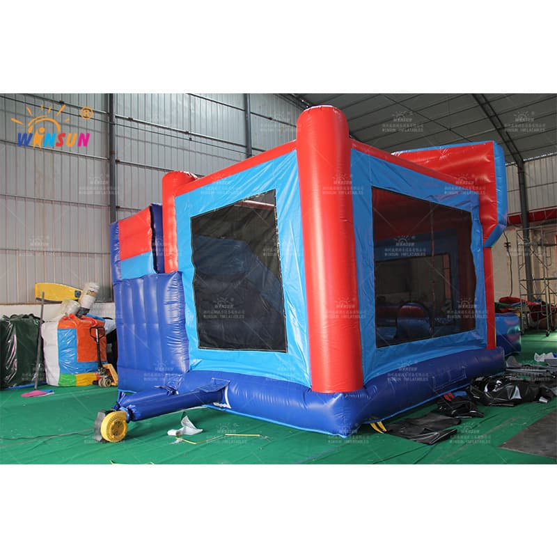 Tobogán combinado inflable con aterrizaje