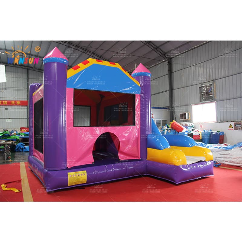 Castillo de salto inflable con tobogán