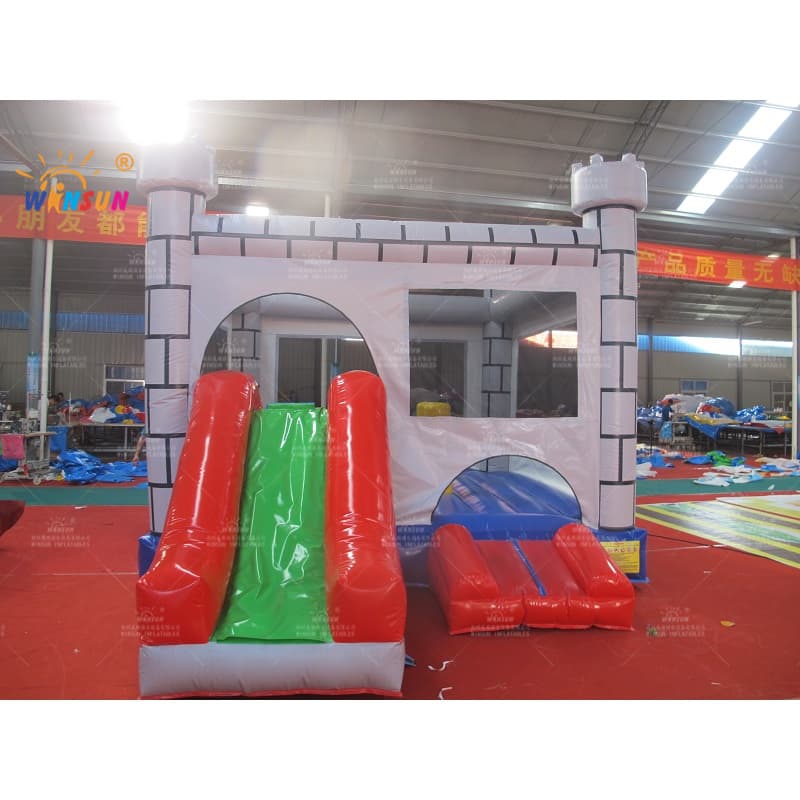 Castillo de salto inflable con tobogán