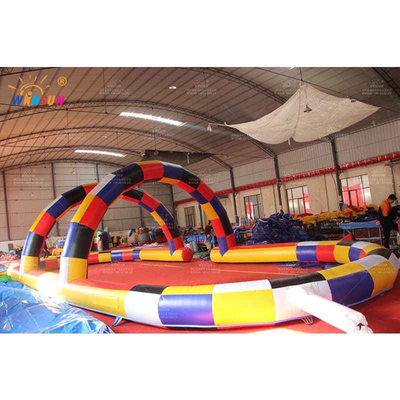 Pista de carreras inflable