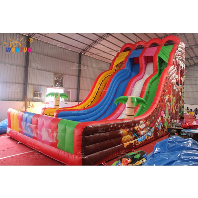 Tobogán inflable de cuatro carriles Rainbow