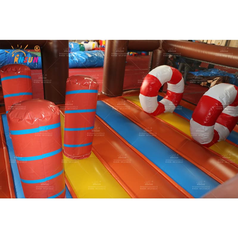 Diapositiva combinada de tiburón inflable