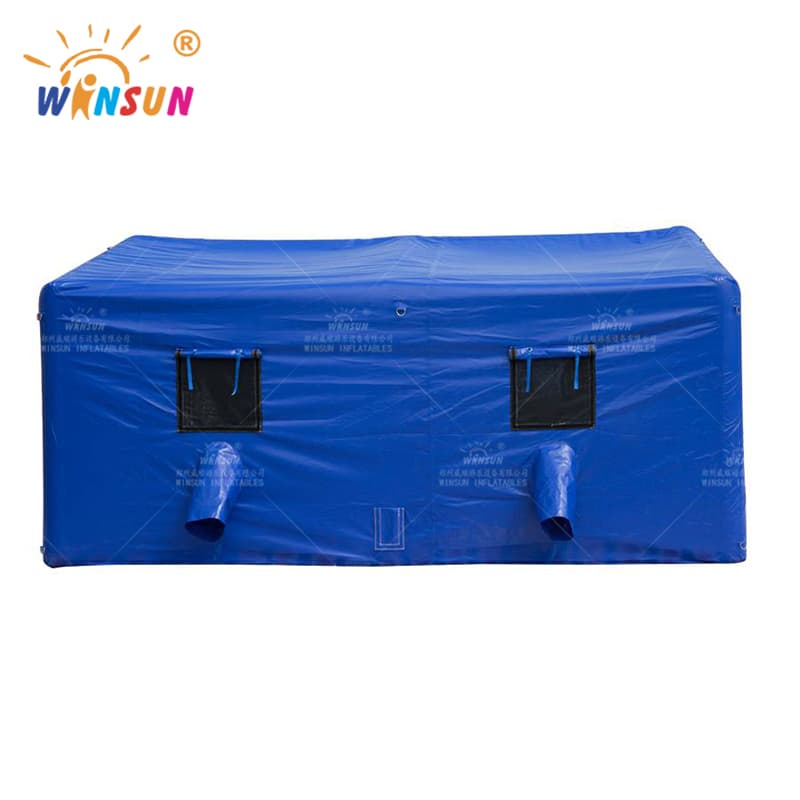 Tienda militar inflable azul