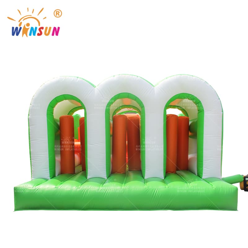 Carrera de obstáculos inflable de 5k con triple carril