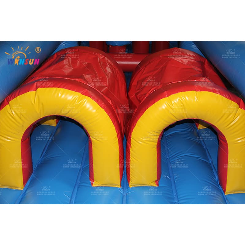 Carrera de obstáculos inflable comercial