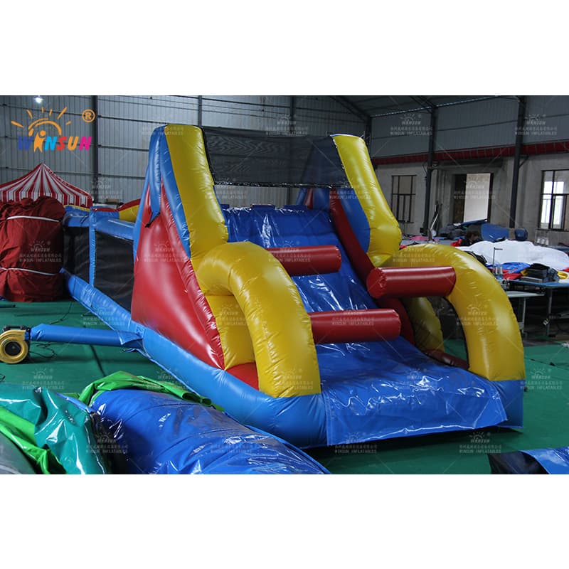 Carrera de obstáculos inflable comercial