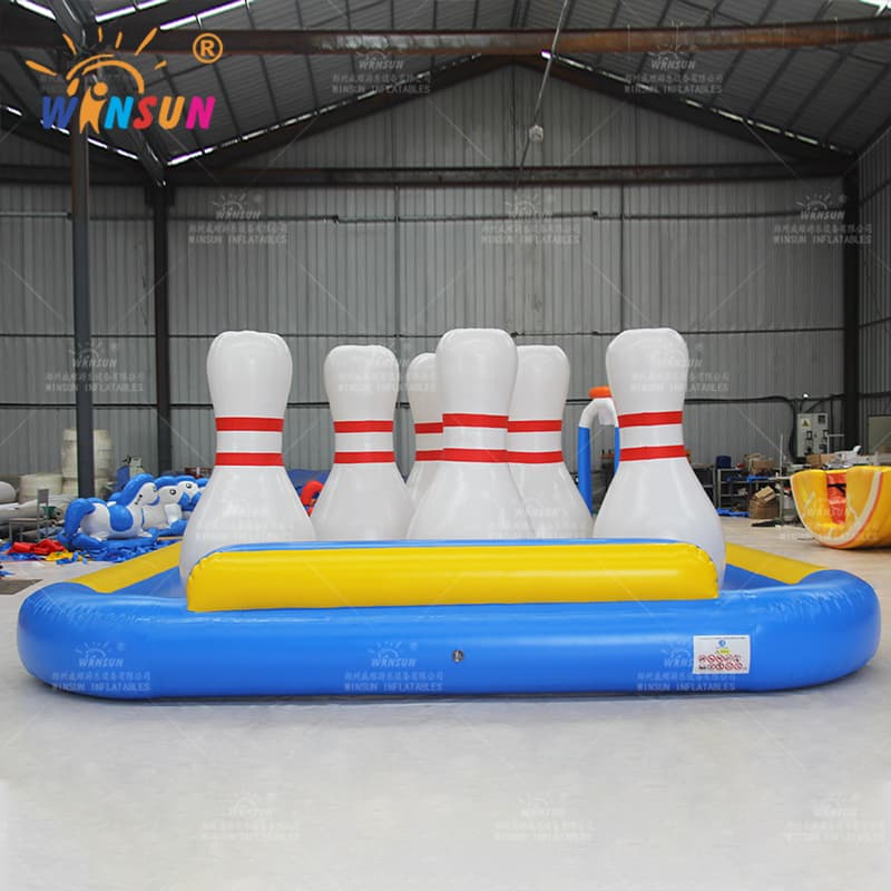 Juego inflable de bolos locos