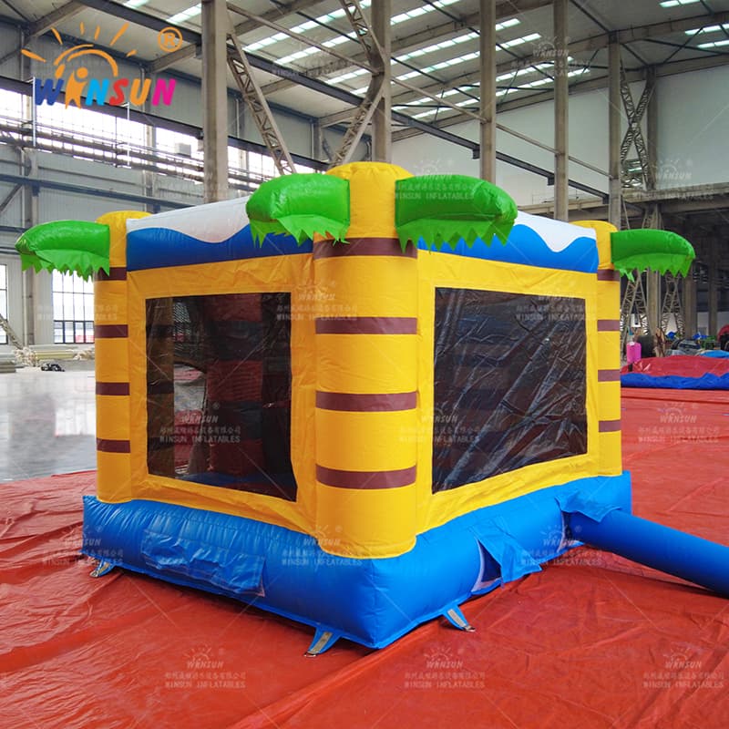 Tema de tiburón de castillo de salto inflable personalizado