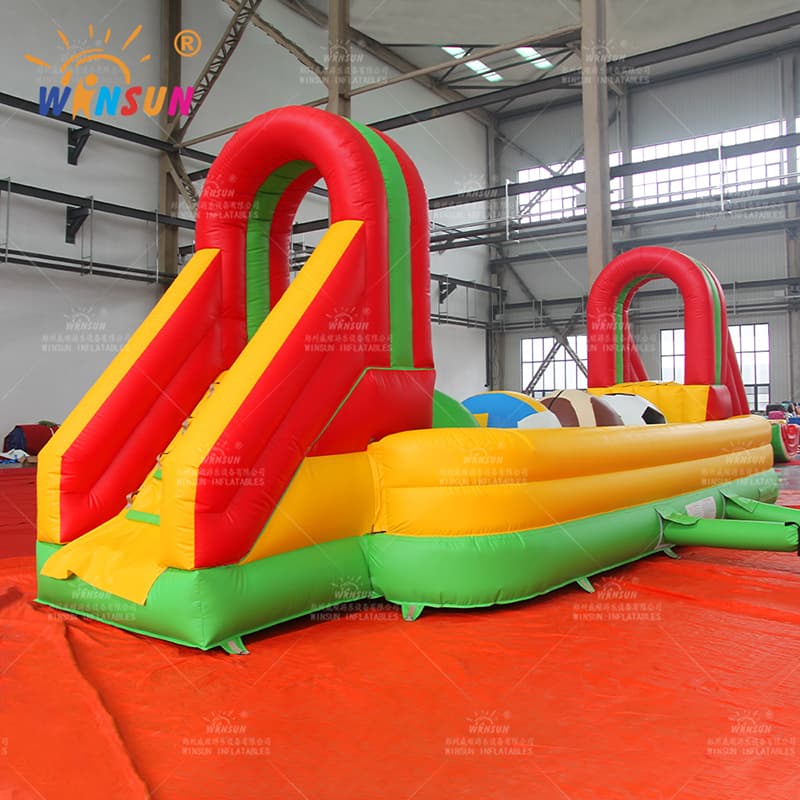 Juego de carrera de obstáculos Wipeout inflable personalizado