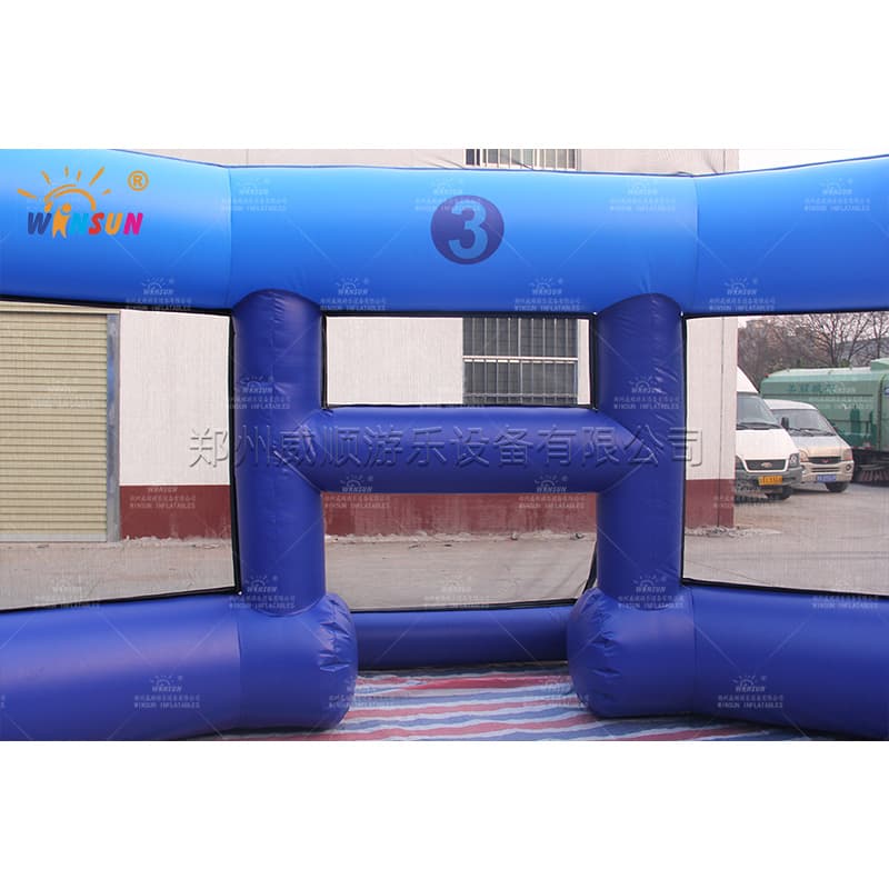 Juego de pelota de jaula inflable