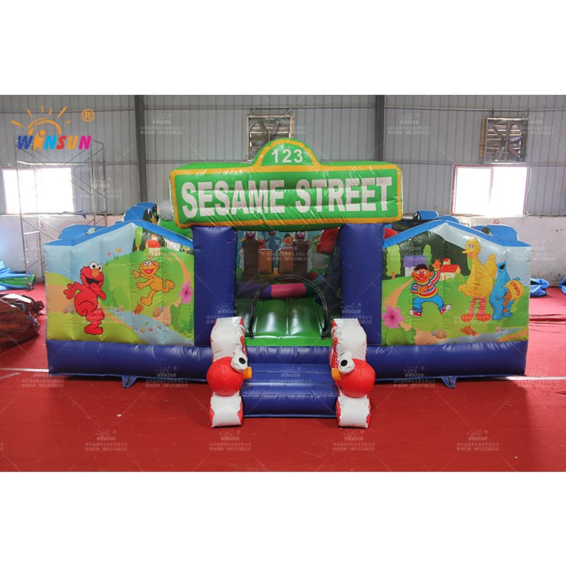 Casa de rebote inflable de Barrio Sésamo