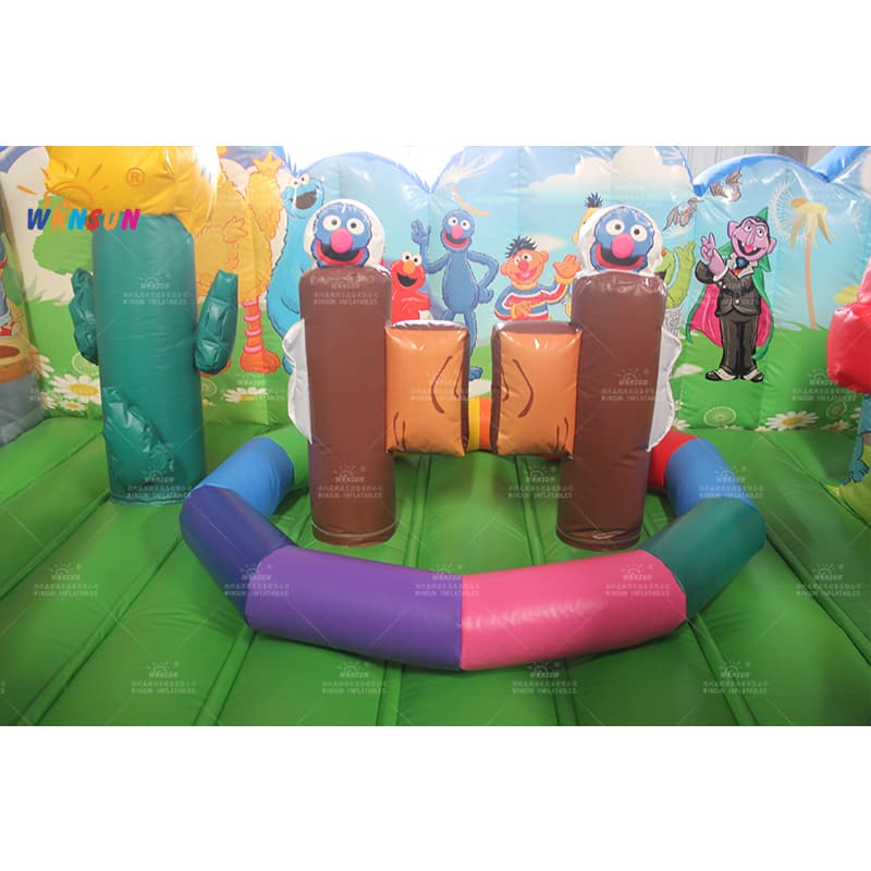 Casa de rebote inflable de Barrio Sésamo