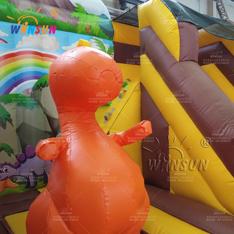 Tema de dinosaurio combinado inflable personalizado