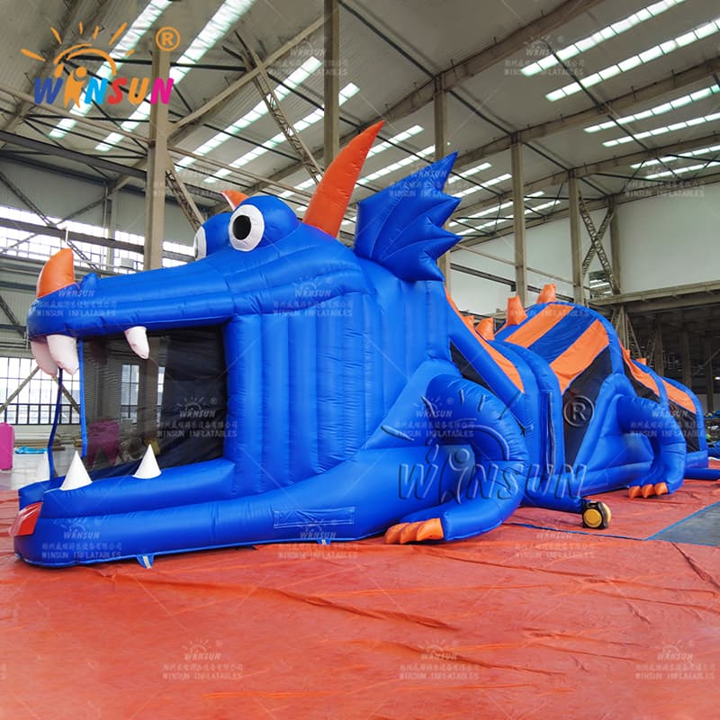 Carrera de obstáculos inflable del túnel de lagarto