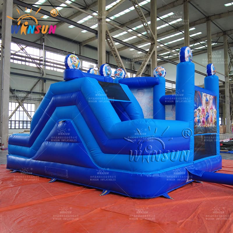 Castillo de salto inflable comercial tema de patrulla canina personalizado