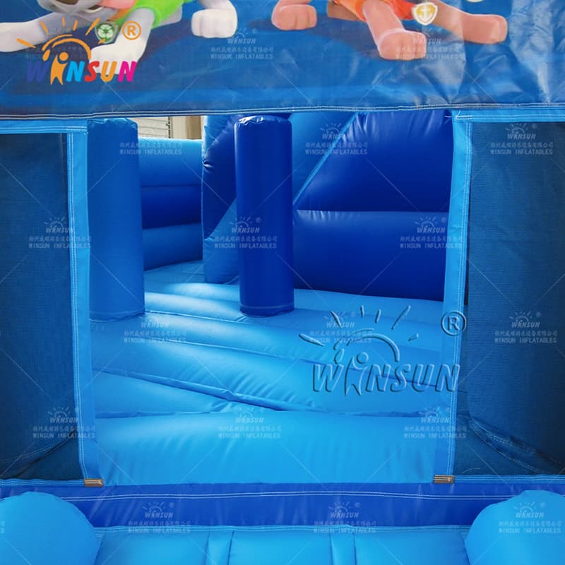 Castillo de salto inflable comercial tema de patrulla canina personalizado